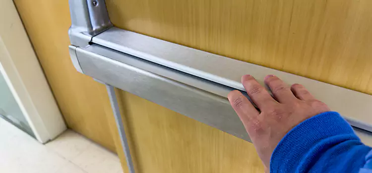 Installing a Push Bar on a Door Homewood
